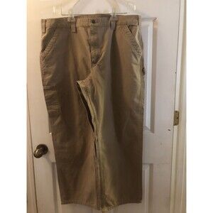 Carhartt Canvas Carpenter Utility Work Pants Brown 40x29